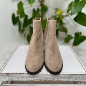 Joie Women’s Suede Ankle Booties – Neutral Taupe